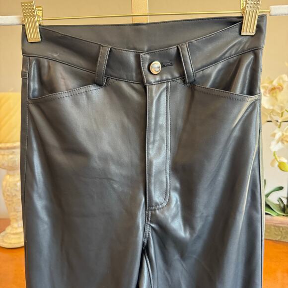 Generation Love Emmett Faux Leather Pants Black Approx Size 2-4 NWOT - Picture 3 of 9